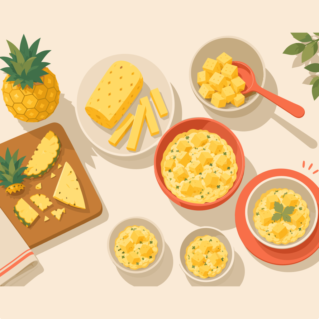 Ingredients and portions organized to represent the cost of preparing one menu item.